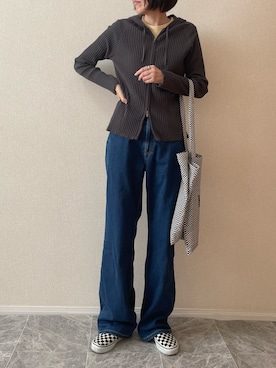 「アイテム（アクセサリー）」を使った、ちいさん（レディース・170cm）の秋コーディネート