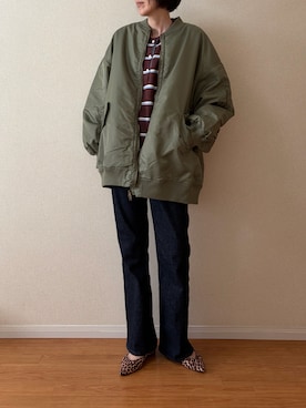「pocket（ポケット）のアイテム」を使った、ちいさん（レディース・170cm）の秋コーディネート