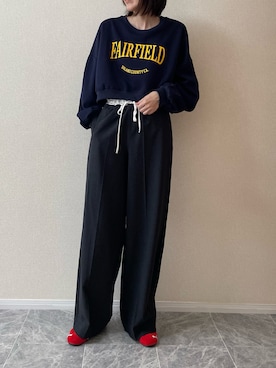 「ULEULA（ウルア）のアイテム（トップス）」を使った、ちいさん（レディース・170cm）の秋コーディネート