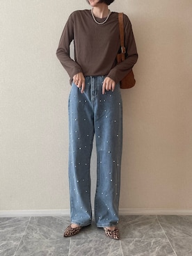 「FREAK'S STORE（フリークスストア）のアイテム」を使った、ちいさん（レディース・170cm）の秋コーディネート