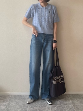 「U.S. POLO ASSN.（ユーエスポロアッスン）のアイテム」を使った、ちいさん（レディース・170cm）の春コーディネート