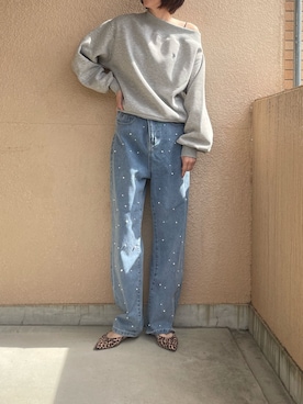 「アイテム（パンツ）」を使った、ちいさん（レディース・170cm）の秋コーディネート