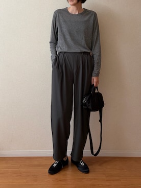 「GeeRA（ジーラ）のアイテム」を使った、ちいさん（レディース・170cm）の秋コーディネート