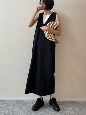 「アイテム（ワンピース/ドレス）」を使った、ちいさん（レディース・170cm）の夏コーディネート