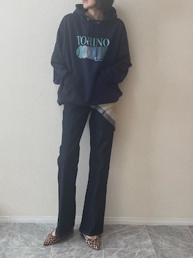 「Kappa（カッパ）のアイテム」を使った、ちいさん（レディース・170cm）の春コーディネート