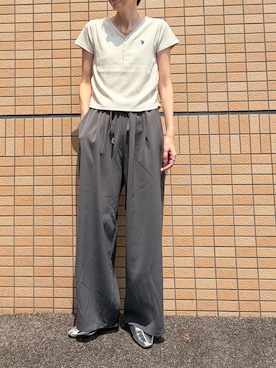 「studio CLIP（スタディオクリップ）のアイテム」を使った、ちいさん（レディース・170cm）の夏コーディネート