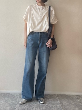 「ANOH（アノー）のアイテム（アクセサリー）」を使った、ちいさん（レディース・170cm）の春コーディネート