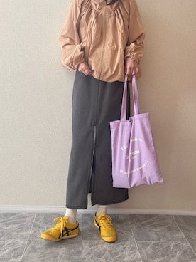 「アイテム（ジャケット/アウター）」を使った、ちいさん（レディース・170cm）の春コーディネート