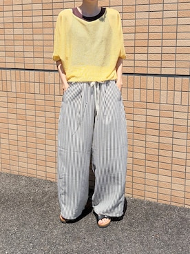 「GeeRA（ジーラ）のアイテム」を使った、ちいさん（レディース・170cm）の夏コーディネート