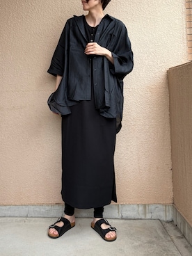 「GeeRA（ジーラ）のアイテム」を使った、ちいさん（レディース・170cm）の夏コーディネート