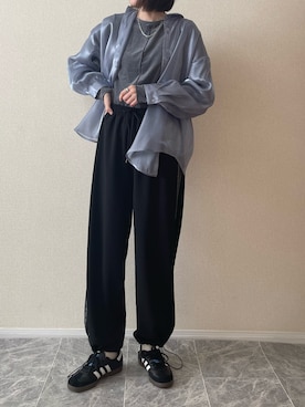 「アイテム（リング）」を使った、ちいさん（レディース・170cm）の春コーディネート