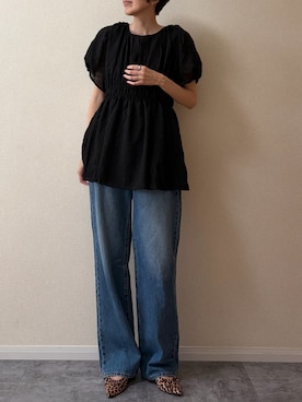 「GeeRA（ジーラ）のアイテム」を使った、ちいさん（レディース・170cm）の夏コーディネート