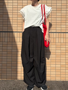 「GeeRA（ジーラ）のアイテム」を使った、ちいさん（レディース・170cm）の夏コーディネート