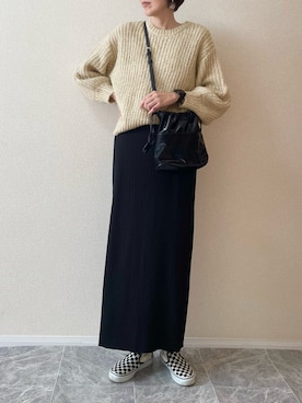 「アイテム（ピアス（両耳用））」を使った、ちいさん（レディース・170cm）の春コーディネート