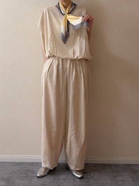 「アイテム（セットアップ）」を使った、ちいさん（レディース・170cm）の夏コーディネート