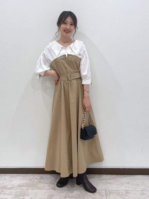 専用商品 セール】シャツドッキングビスチェワンピース 162495