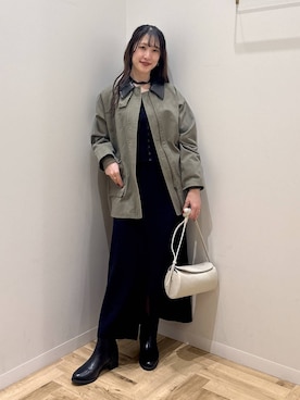 「アイテム（ミリタリージャケット）」を使った、meaningさん（レディース・158cm・30代）の冬コーディネート