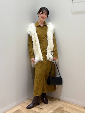 「アイテム（ワンピース/ドレス）」を使った、meaningさん（レディース・158cm・30代）の秋コーディネート