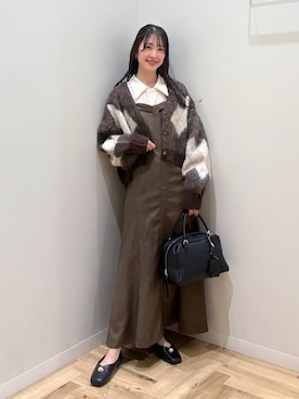 「アイテム（バレエシューズ）」を使った、meaningさん（レディース・158cm・30代）の秋コーディネート