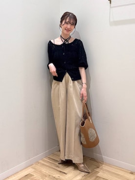 「パンツ」｜meaningさん（レディース・158cm）の春コーディネート