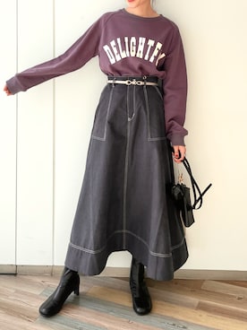 「ステッチ」｜「アイテム（その他）」を使った、meaningさん（レディース・157cm）の秋コーディネート