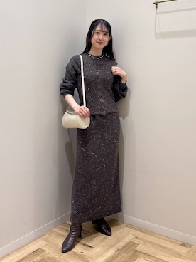 「アイテム（アクセサリー）」を使った、meaningさん（レディース・158cm・30代）の冬コーディネート