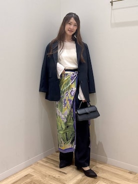 「アイテム（その他ヘアアクセサリー）」を使った、meaningさん（レディース・158cm）の秋コーディネート