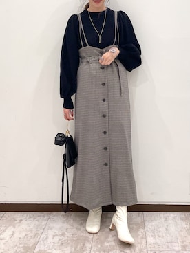 「ミニショルダー」｜「アイテム（その他）」を使った、meaningさん（レディース・157cm）の秋コーディネート