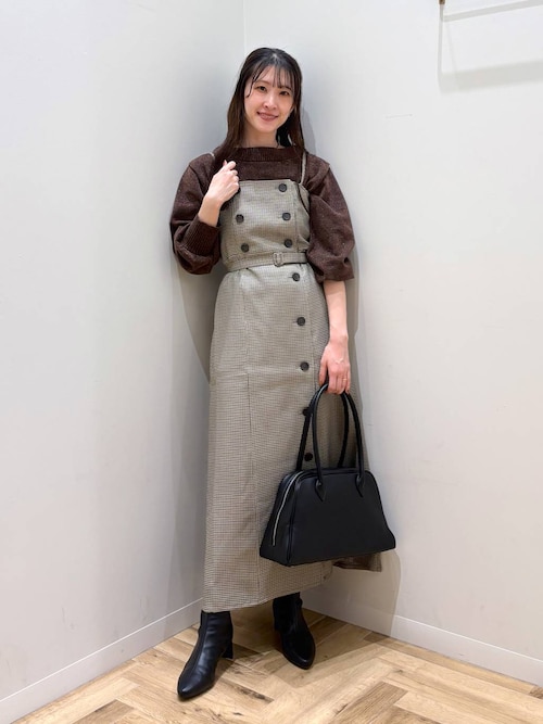 ラメモールボートネックプルオーバー　250733