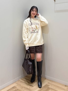 「mysty woman（ミスティウーマン）のアイテム」を使った、meaningさん（レディース・158cm）の秋コーディネート