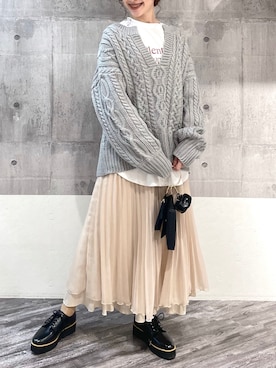 「ミニショルダー」｜「アイテム（その他）」を使った、meaningさん（レディース・157cm）の秋コーディネート