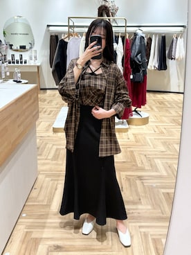 「アイテム（スリッポン）」を使った、meaningさん（レディース・158cm・30代）の秋コーディネート
