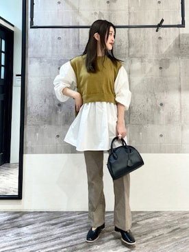 「ドッキング」｜「アイテム（その他）」を使った、meaningさん（レディース・157cm）の秋コーディネート