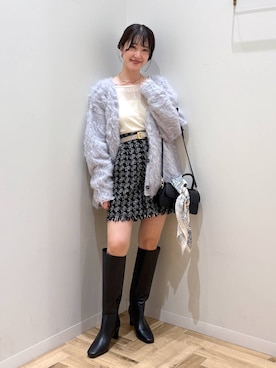 「アイテム（ストール/ショール）」を使った、meaningさん（レディース・158cm・30代）の秋コーディネート