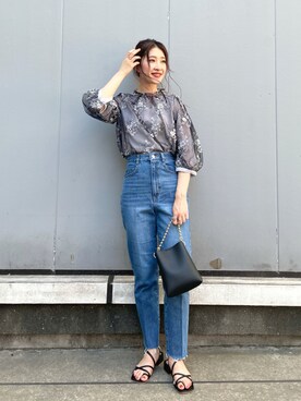 「ミニショルダー」｜「アイテム（その他）」を使った、meaningさん（レディース・157cm）の夏コーディネート