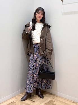 「アイテム（マウンテンパーカー）」を使った、meaningさん（レディース・158cm・30代）の秋コーディネート