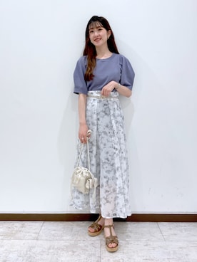 「ウエストイン」｜meaningさん（レディース・157cm）の春コーディネート