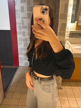 「アイテム（パーカー）」を使った、Ayaさん（レディース・153cm）の秋コーディネート