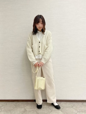 「Agreable（アグレアーブル）のアイテム」を使った、たんぽぽさん（レディース・161cm）の冬コーディネート
