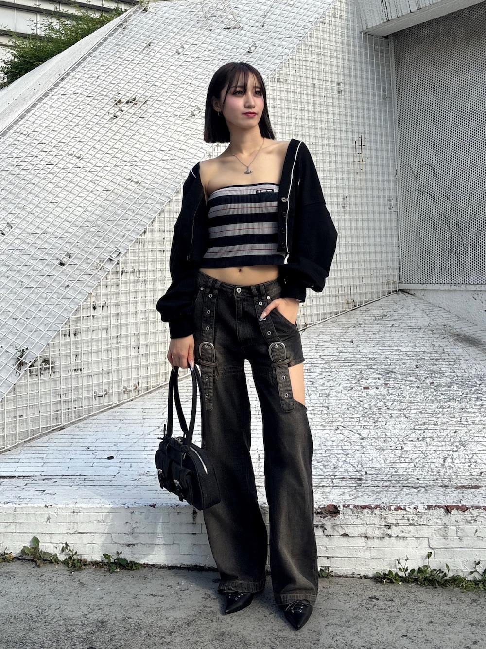 今期スパイラルガール新品 ショートメッシュニットトップス SPIRALGIRL│SPIRALGIRL