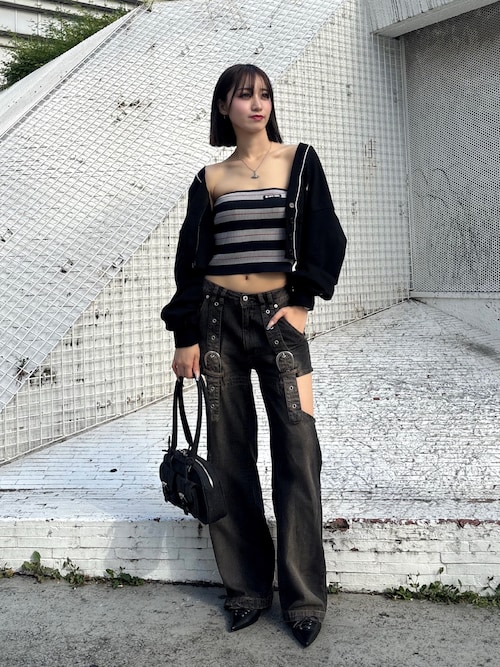 SPIRALGIRL ハンドバッグ グリッターラメバックルデザインBAG