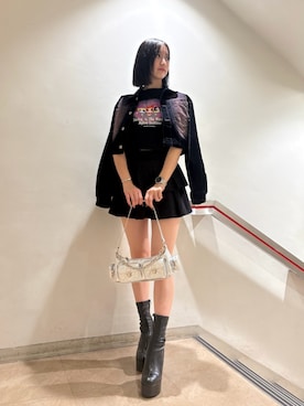 「アイテム（デニムジャケット）」を使った、mikuさん（レディース・165cm）の秋コーディネート