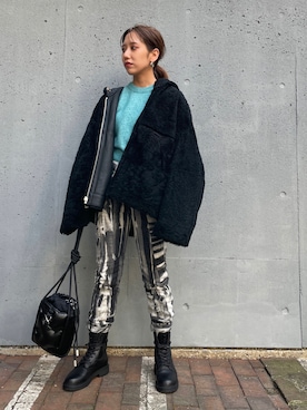 「diesel福岡」｜こはまさん（レディース・156cm）の秋コーディネート