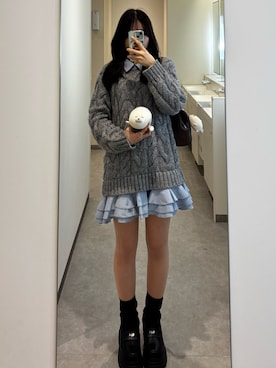 「アイテム（ワンピース/ドレス）」を使った、yr ☺︎さん（レディース・163cm・20代）の冬コーディネート