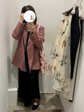 「MARTE（マルテ）のアイテム（ジャケット/アウター）」を使った、かれんさん（レディース・157cm）の秋コーディネート