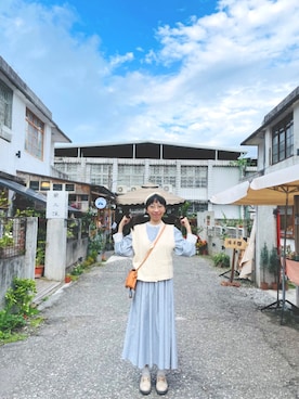 「AS（アス）のアイテム」を使った、 ++Yuさん（レディース・160cm）の春コーディネート