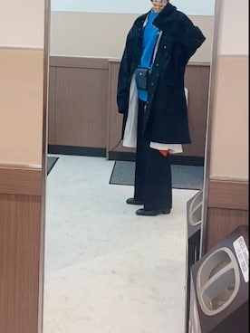 「モード系」｜「アイテム（モッズコート）」を使った、コバさん（メンズ・173cm）の秋コーディネート