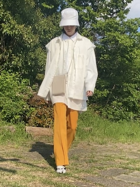 「Re:make（リメイク）のアイテム（トップス）」を使った、コバさん（メンズ・173cm）の春コーディネート