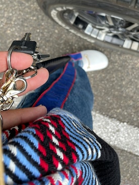 「アイテム（キーホルダー、ゴールド系）」を使った、pさん（メンズ・170cm）の秋コーディネート
