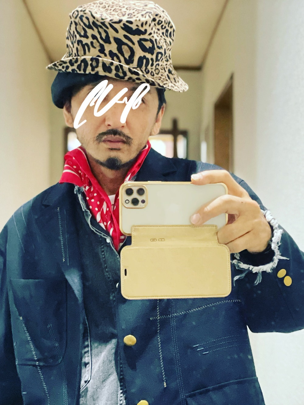 「秋コーデ」｜「GRILLOのGRILLO × BEAMS / 別注 Leopard Bucket Hat（ハット、その他）」を使った、pさん（メンズ・170cm）の秋コーディネートの1枚目の写真